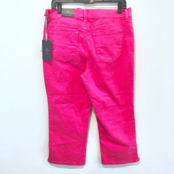 NWT NYDJ Sweet Pea Pink Denim Capris A015 - Picture 4 of 5
